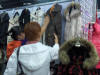 Kathy buying coats in Beijing