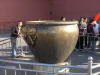 Photo of a large metal vase 