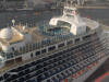 Picture of the Sapphire Princess taken from atop the wheel