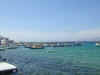 picture of the harbor at Mykonos - Beautiful blue color of the water