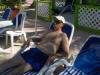 Bill Lund relaxing at the bungalow princess cays