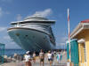 Picture of the bow of the Caribbean Princess