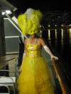 picture of big bird during the Carnival Spirit Halloween party