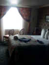 Picture of the inside of a handicap stateroom on the American Queen Mississippi river boat