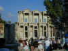 picture of the library at Ephesus where at one time 99 percent of all the worlds knowledge existed within it's walls