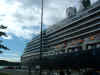 Picture of the Oosterdam taken from the dock.