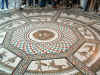 picture of Mosaic on the floor of the Gold Room .. Catherine's favorite room.