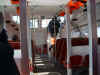 picture of the inside of the tender on the Oosterdam that we used to get to and from Visby Sweden