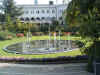 picture of a fountain outside the Nimb in Tivoli Gardens Stockholm Sweden