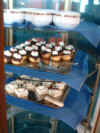 cruise ship food picture - chocolate cream puffs dessert.